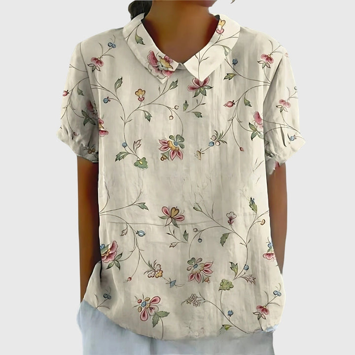 Celeste | Blusa floreale quotidiana