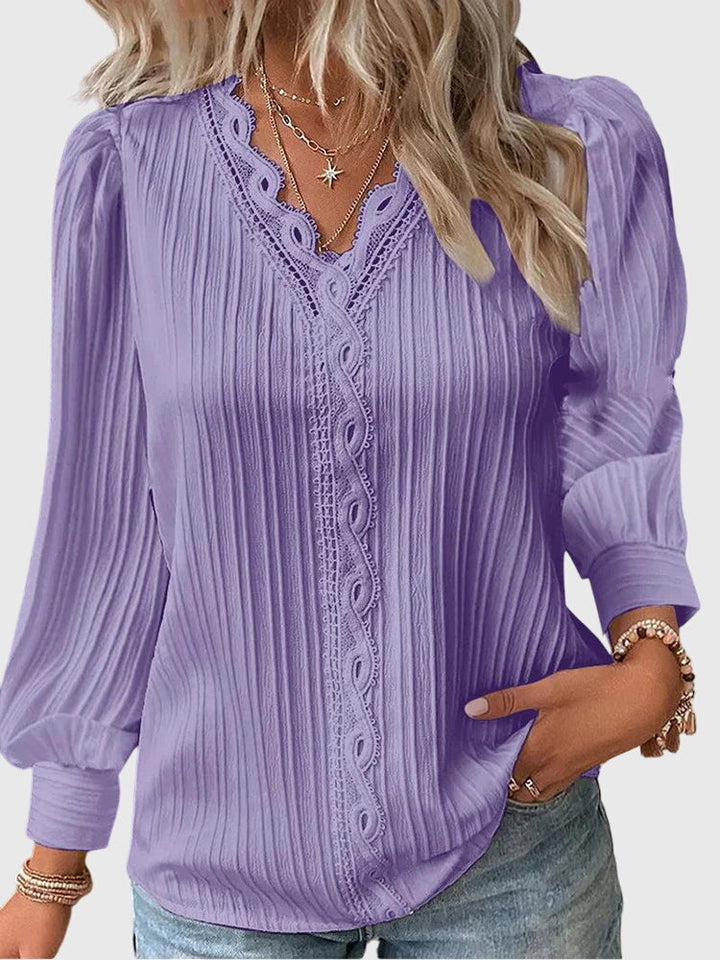 Noelle | Blusa con dettaglio in pizzo