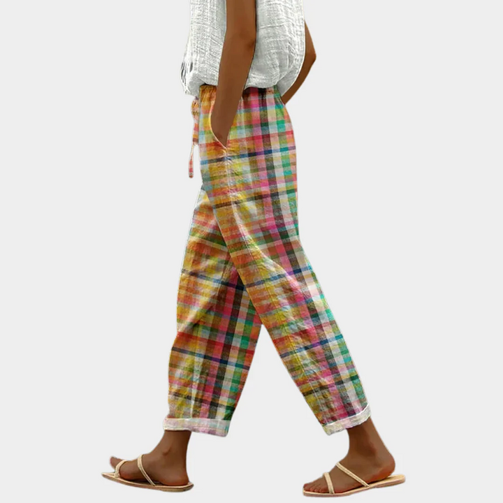 Isla | Pantaloni relaxed costieri a quadri