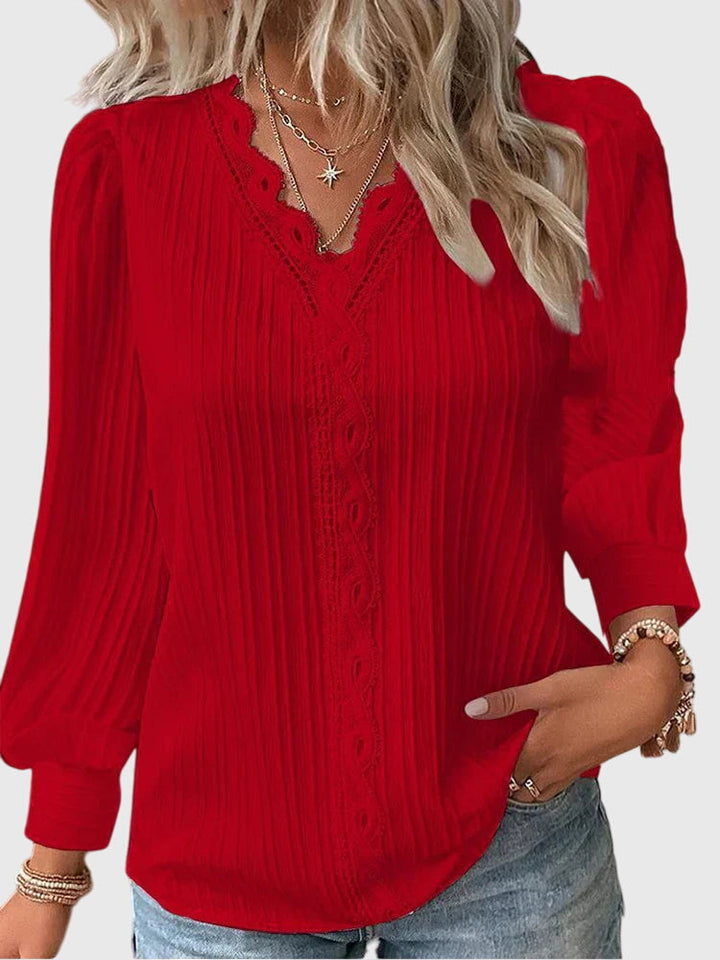 Noelle | Blusa con dettaglio in pizzo