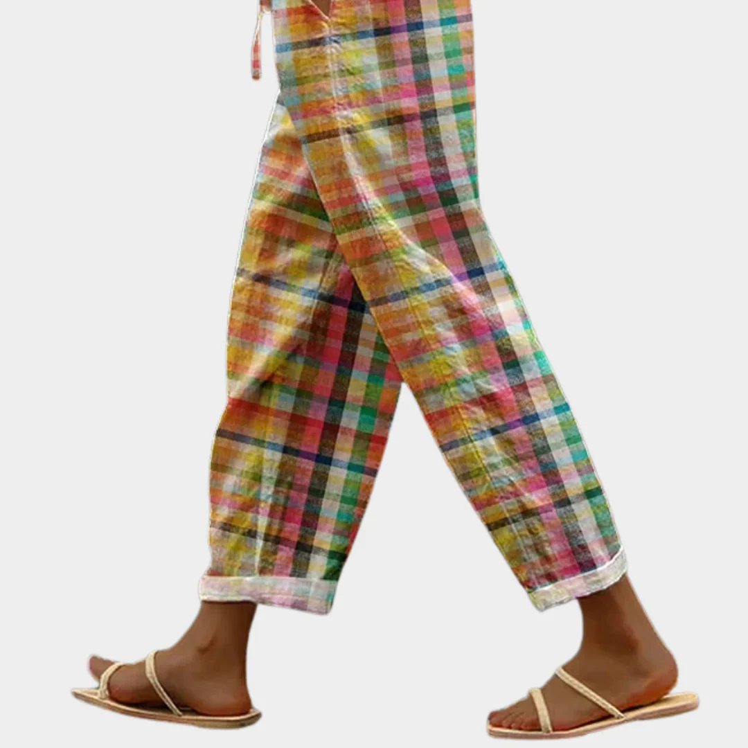 Isla | Pantaloni relaxed costieri a quadri