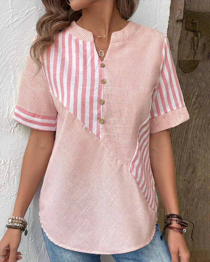 Camille | Blusa a righe con bottoni