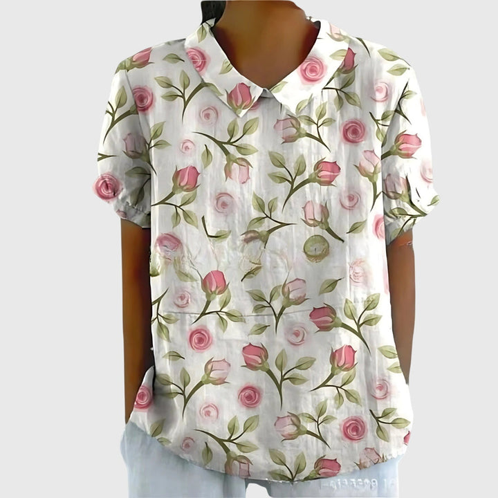 Celeste | Blusa floreale quotidiana