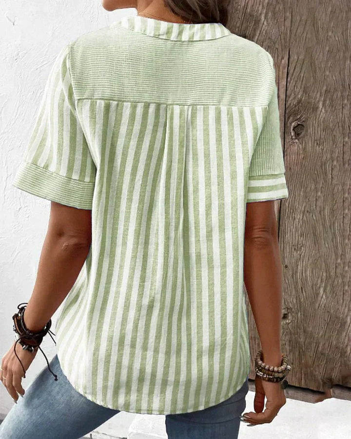 Camille | Blusa a righe con bottoni