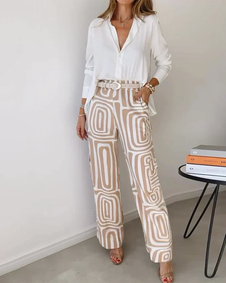 Vivara | Set due pezzi con cintura geometrica