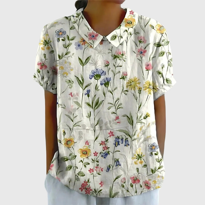 Celeste | Blusa floreale quotidiana