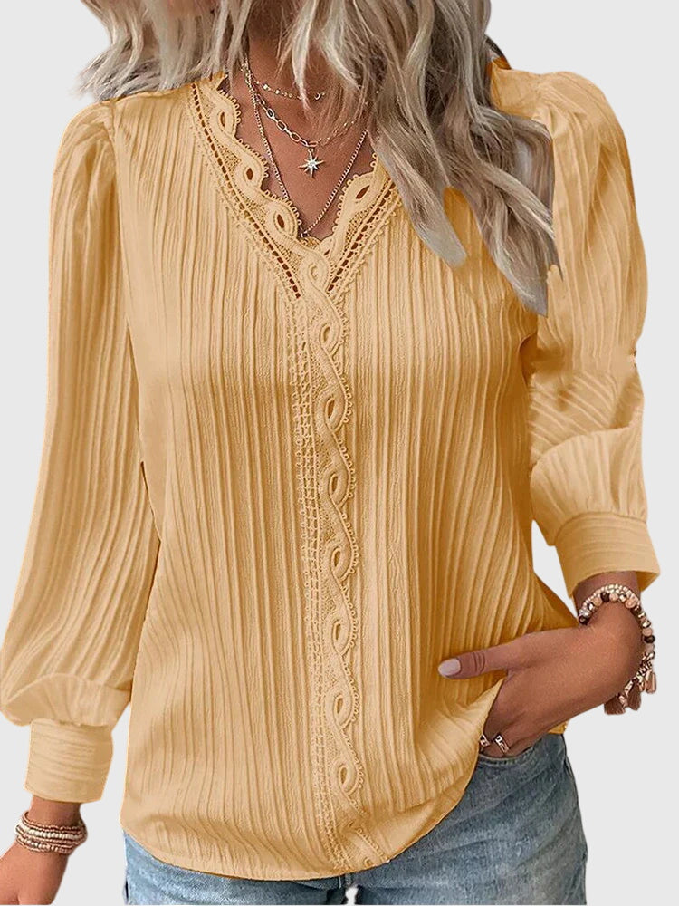 Noelle | Blusa con dettaglio in pizzo