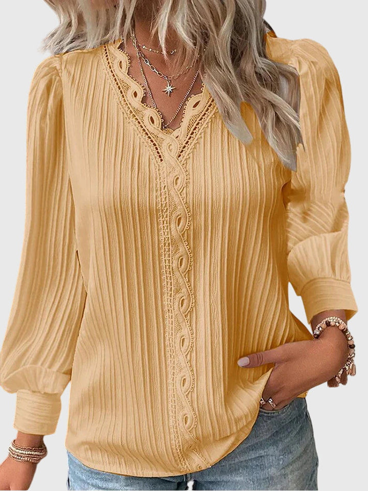 Noelle | Blusa con dettaglio in pizzo
