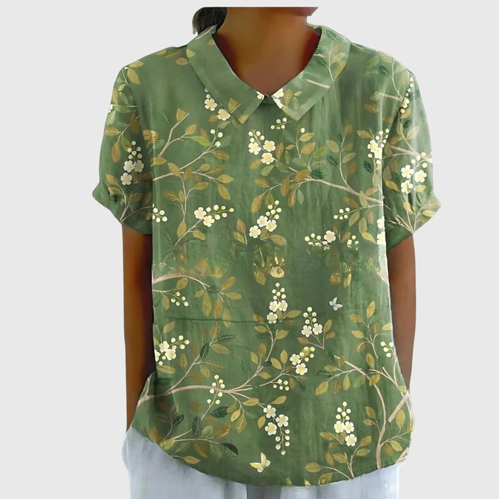 Celeste | Blusa floreale quotidiana