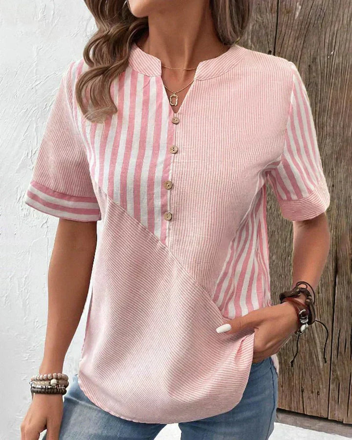 Camille | Blusa a righe con bottoni