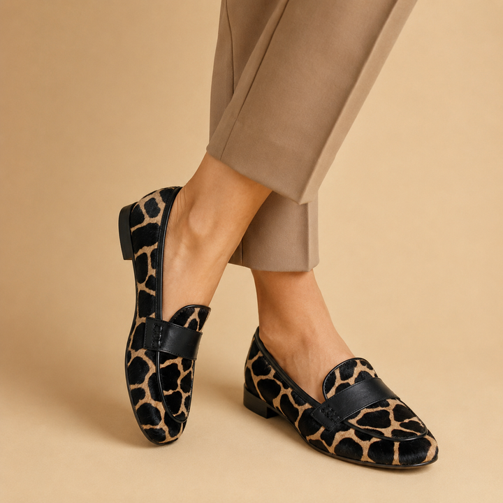 Aurette | Mocassini statement con stampa animalier