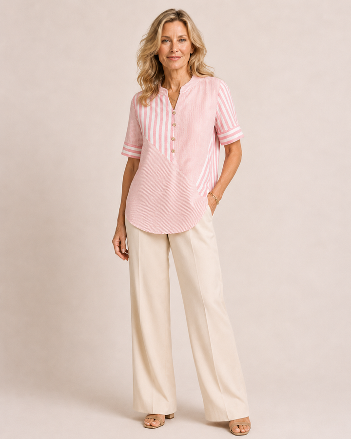Camille | Blusa a righe con bottoni