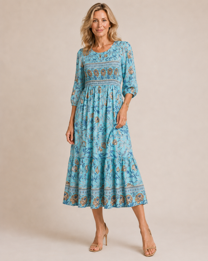 Celine | Abito leggero con design a petali