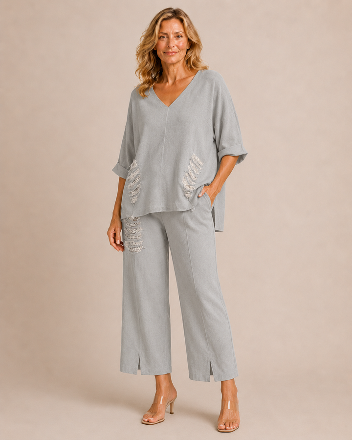 Calista | Set costiero relaxed con scollo a V