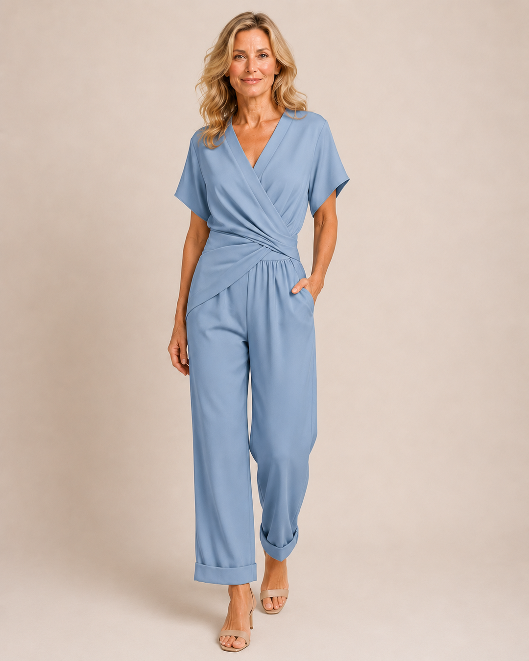Elara | Jumpsuit elegante incrociata