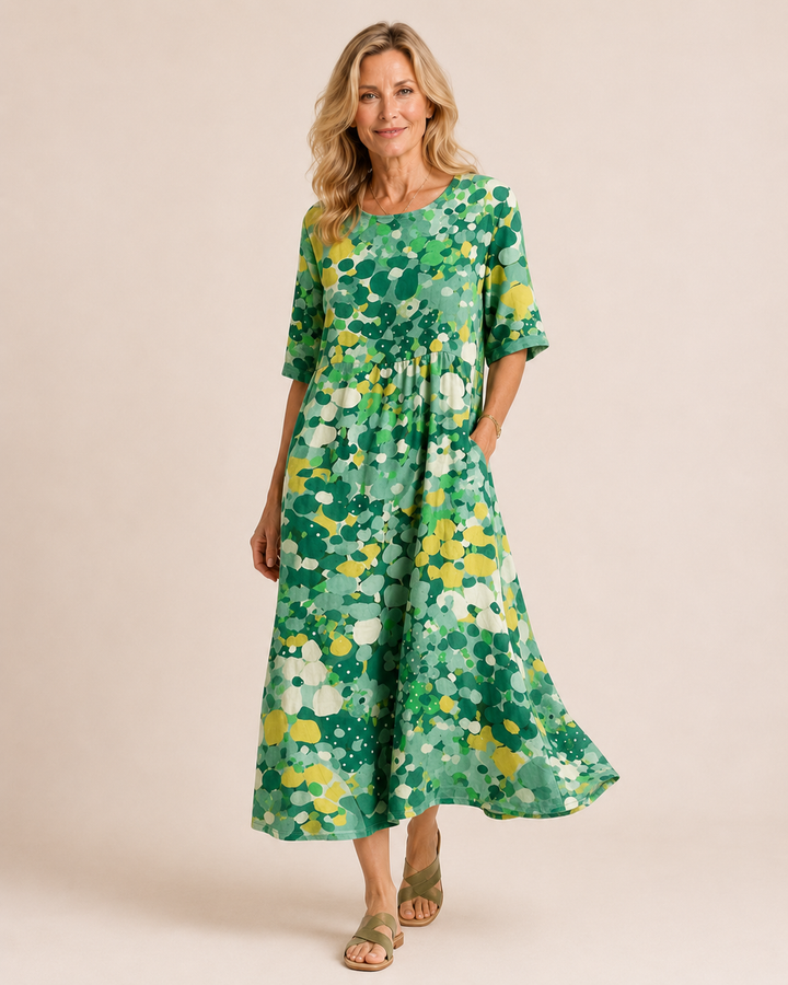Amelie | Vestito midi floreale elegante