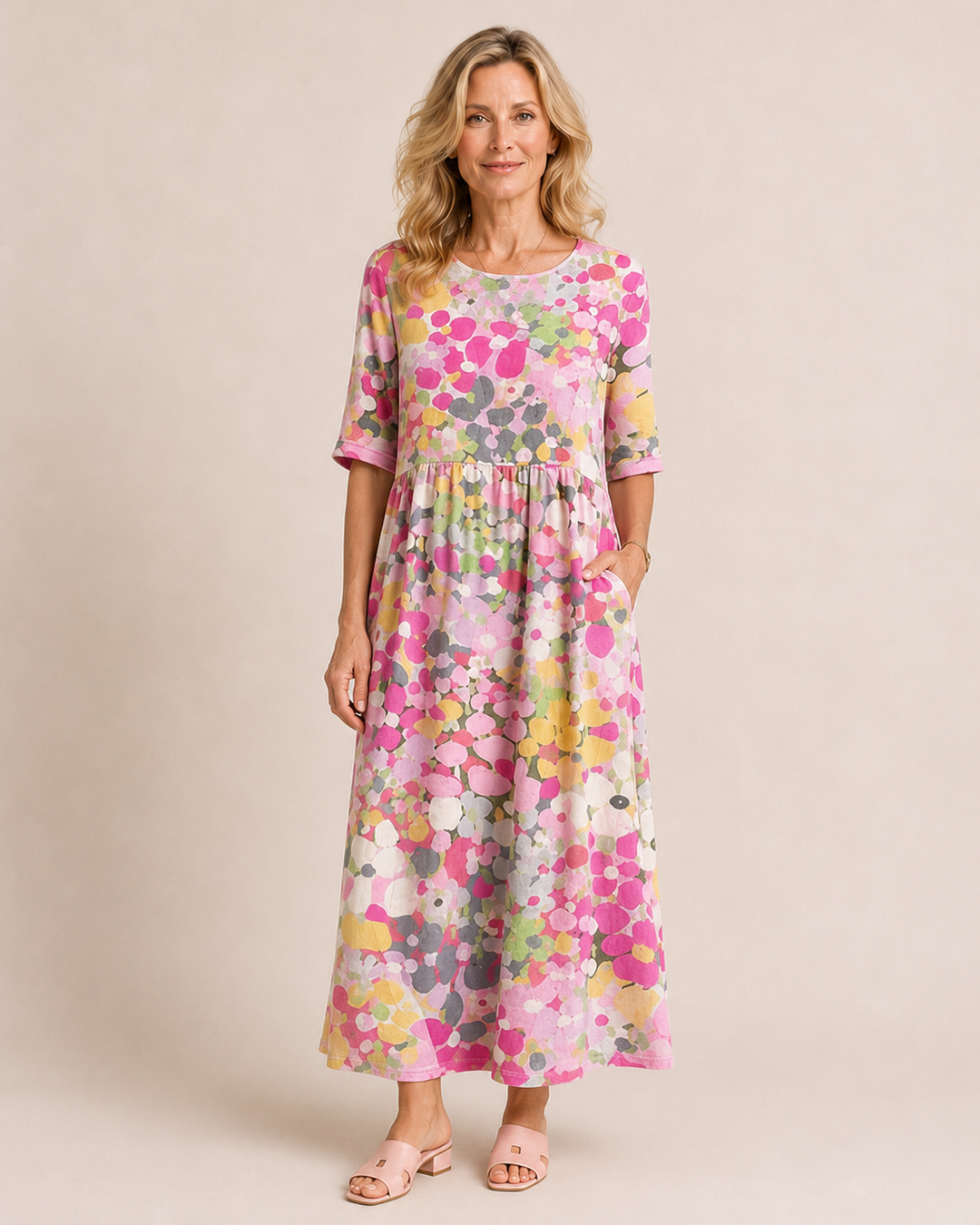 Amelie | Vestito midi floreale elegante