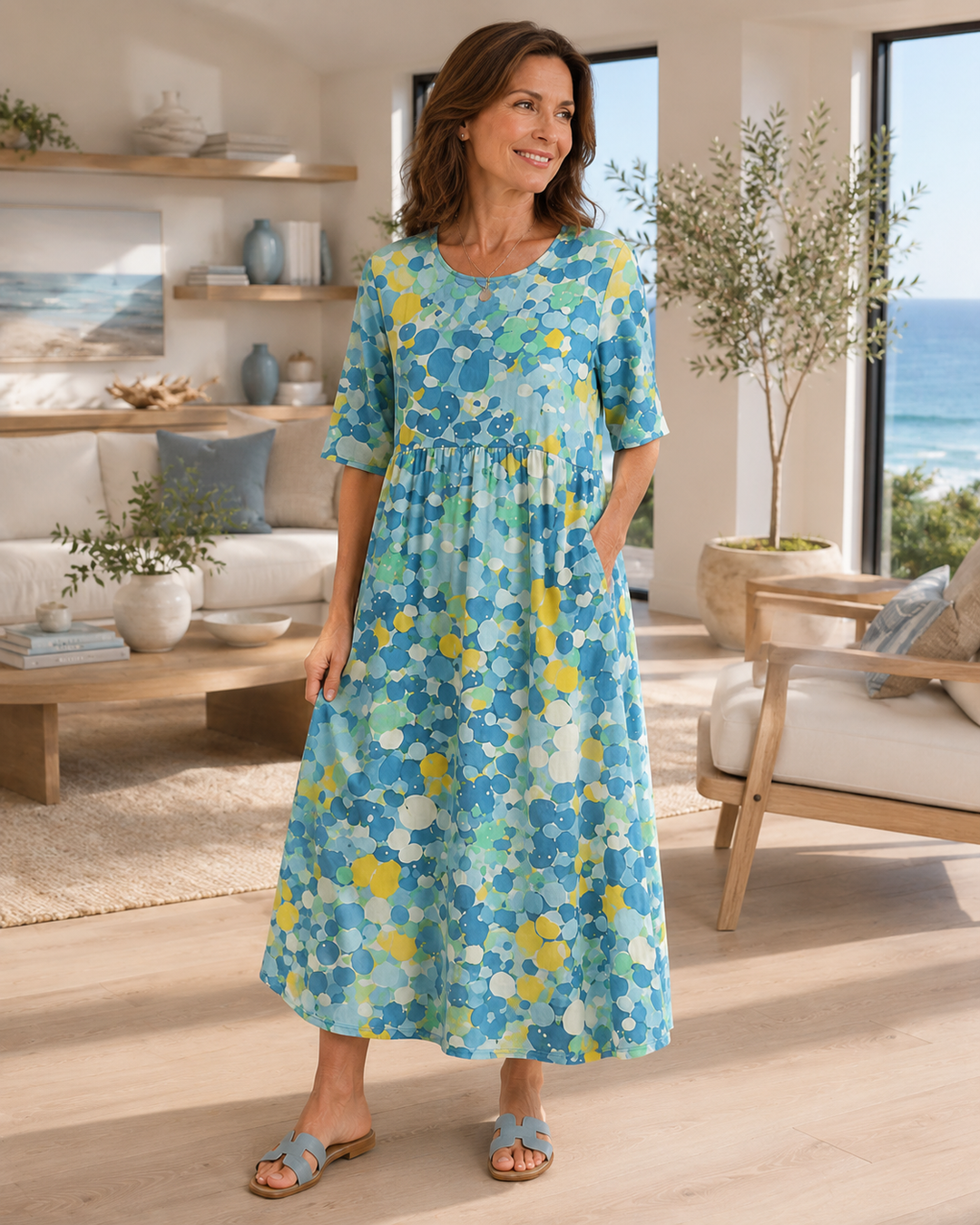 Amelie | Vestito midi floreale elegante