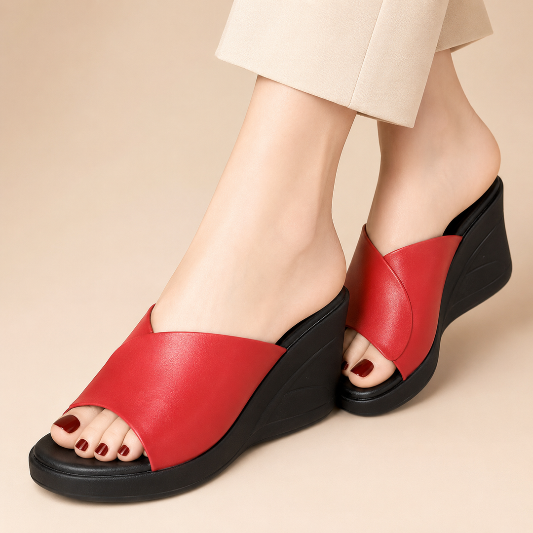 Calista | Sandali comfort con zeppa di supporto