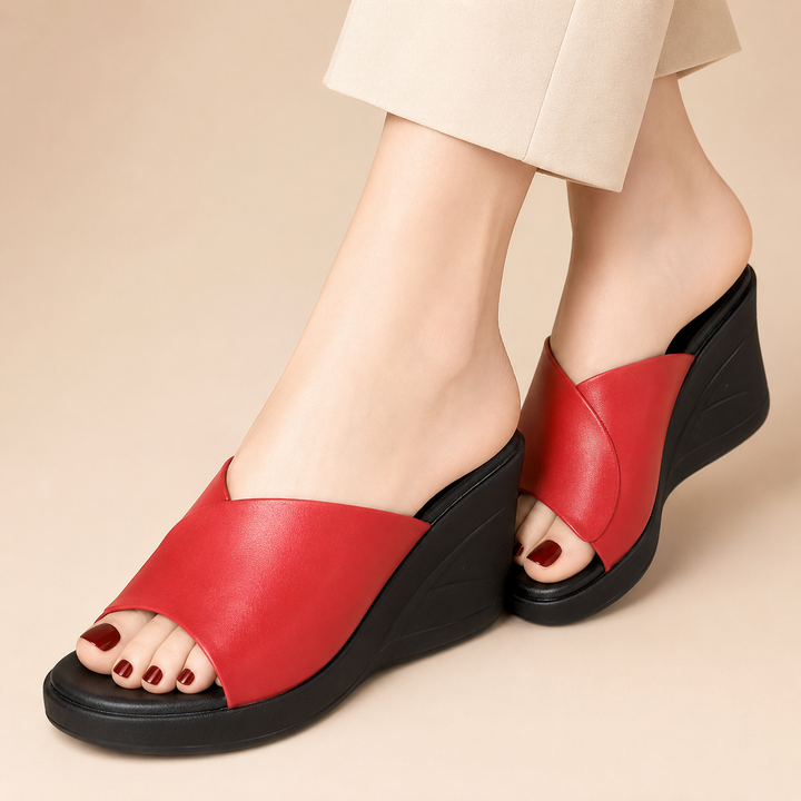 Calista | Sandali comfort con zeppa di supporto