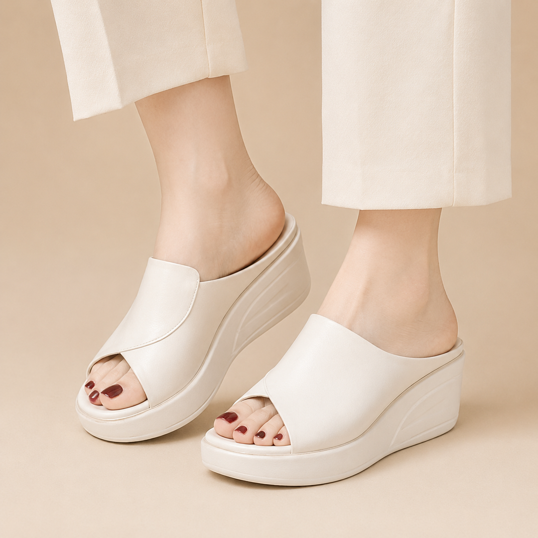 Calista | Sandali comfort con zeppa di supporto