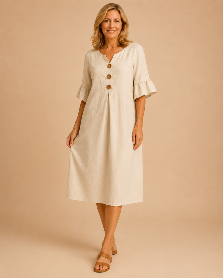 Rosalie | Vestito testurizzato a maniche lunghe