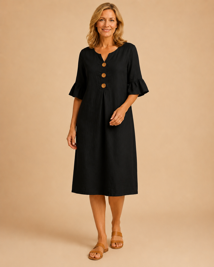 Rosalie | Vestito testurizzato a maniche lunghe