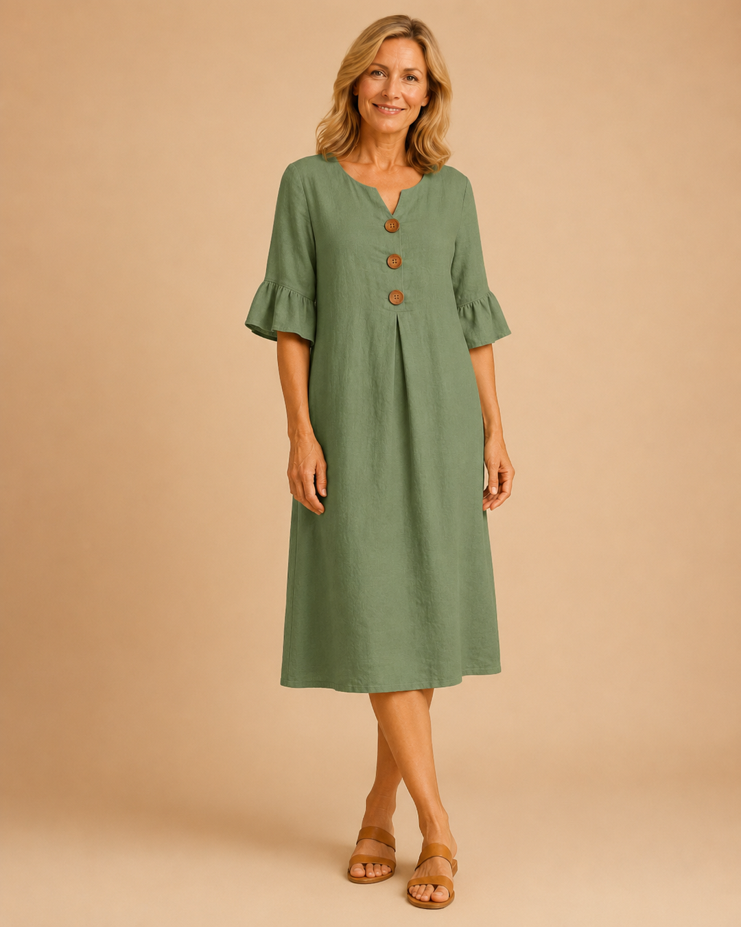 Rosalie | Vestito testurizzato a maniche lunghe