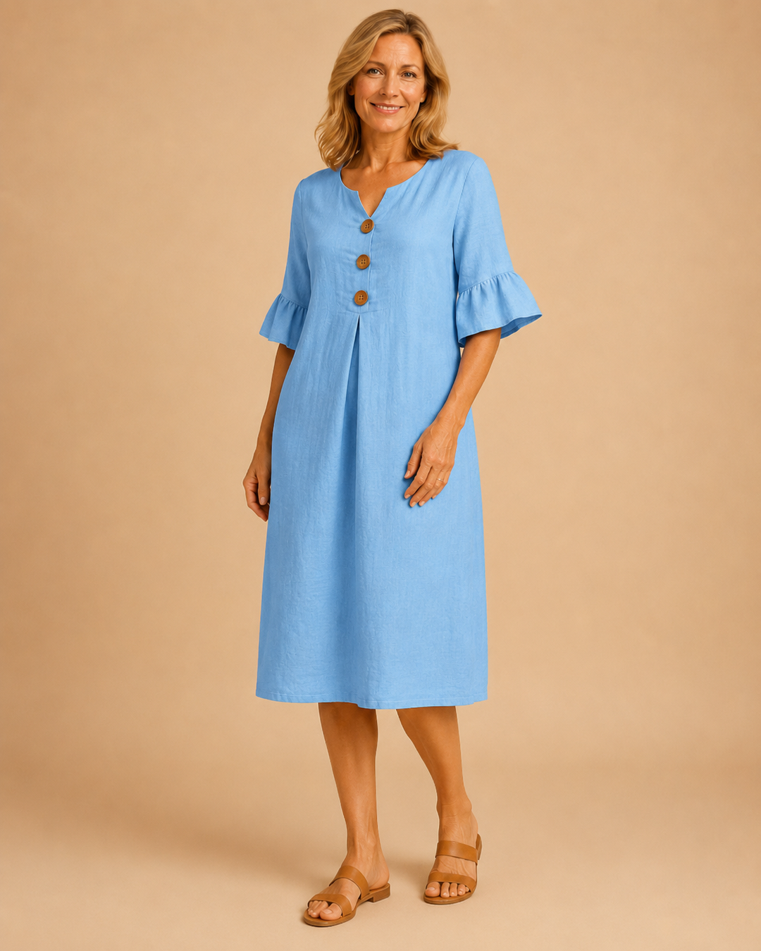 Rosalie | Vestito testurizzato a maniche lunghe