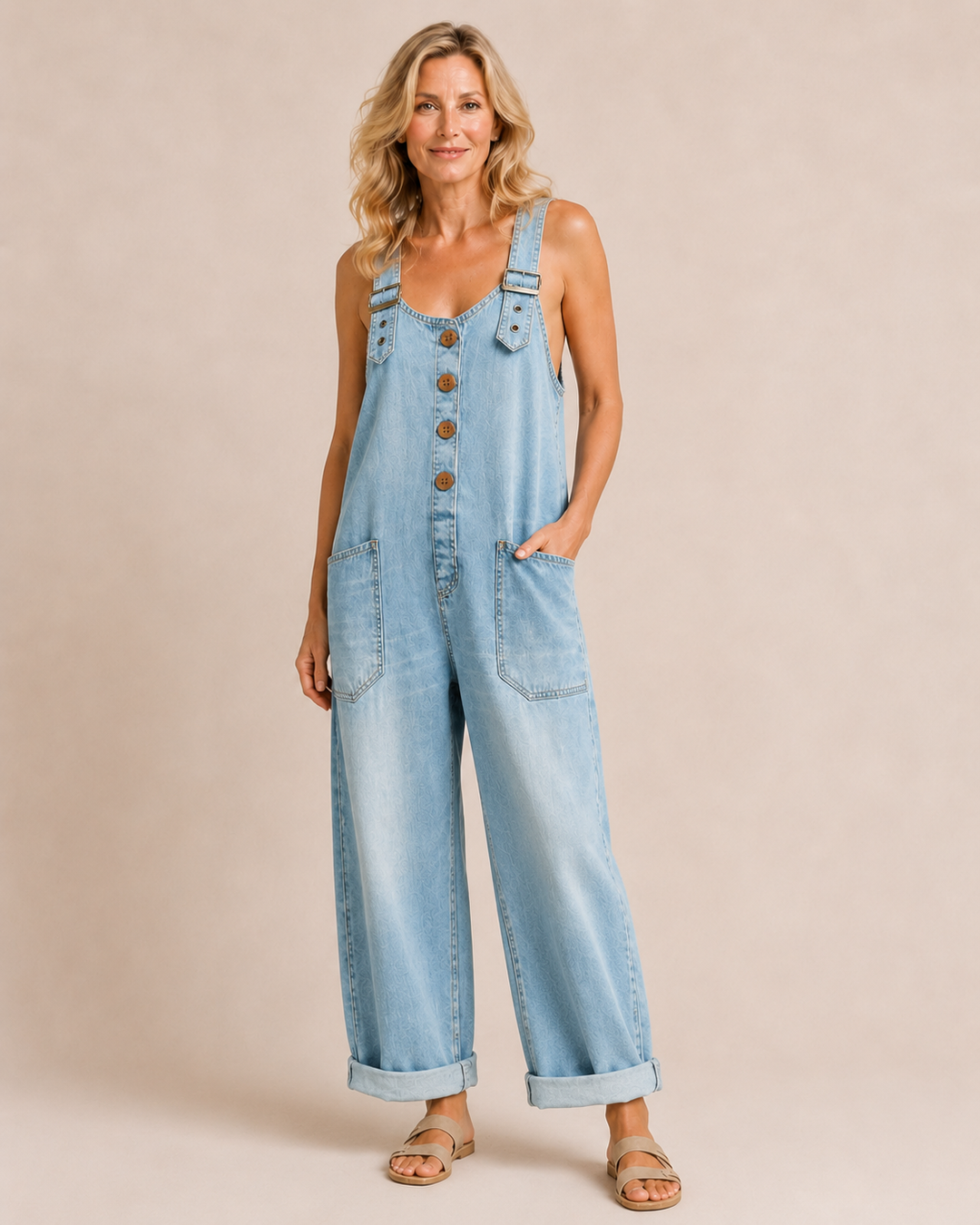 Maribel | Jumpsuit salopette relaxed in denim
