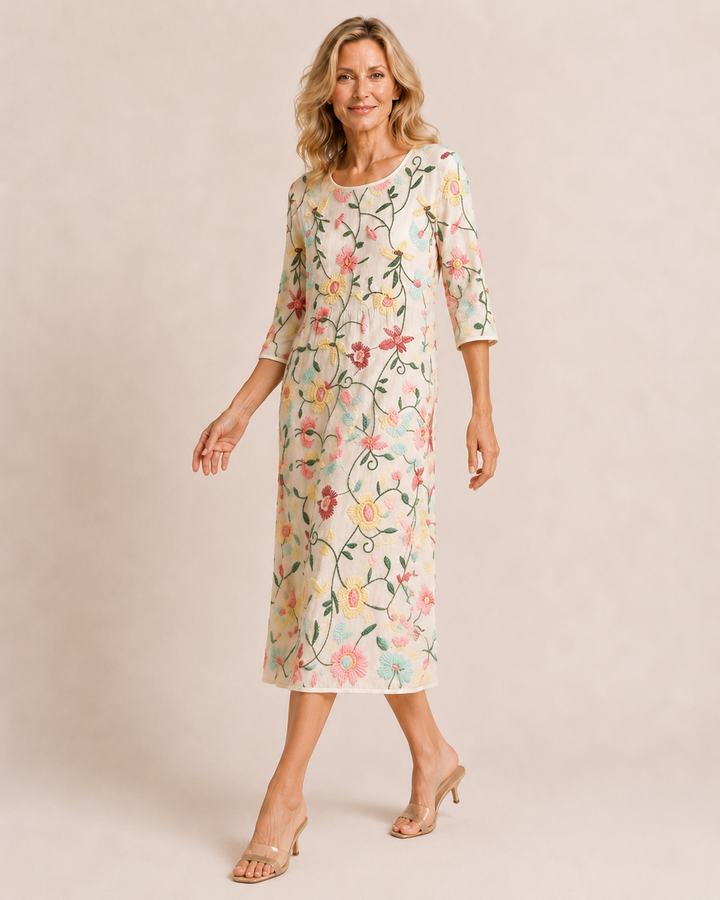 Lillian | Vestito maxi floreale elegante