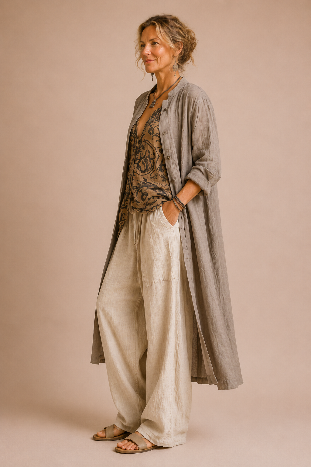 Marisol | Set 3 pezzi in cotone e lino