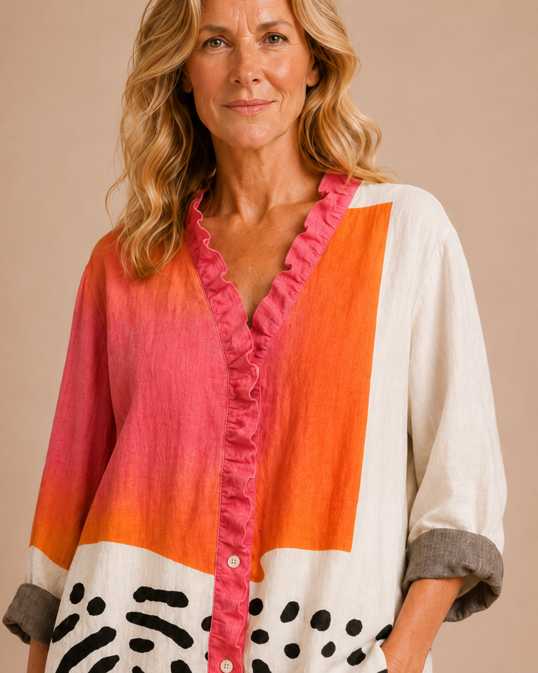 Camille | Blusa estiva ariosa con stampa