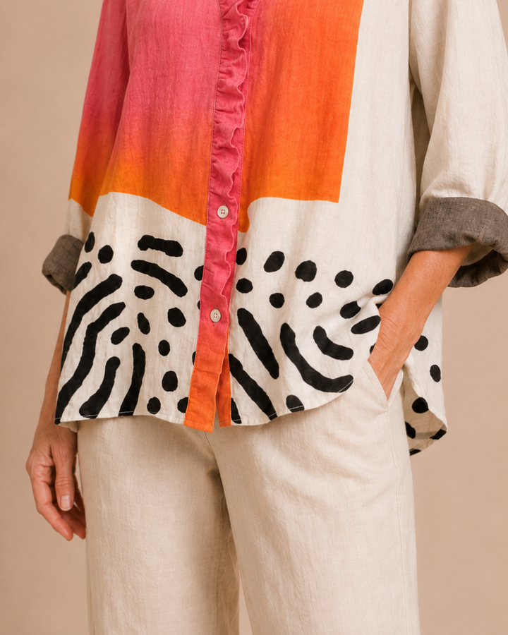 Camille | Blusa estiva ariosa con stampa