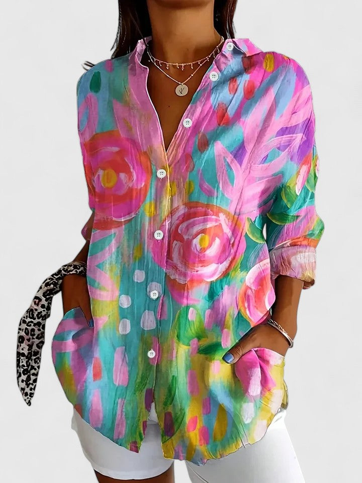 Vivienne | Blusa floreale statement