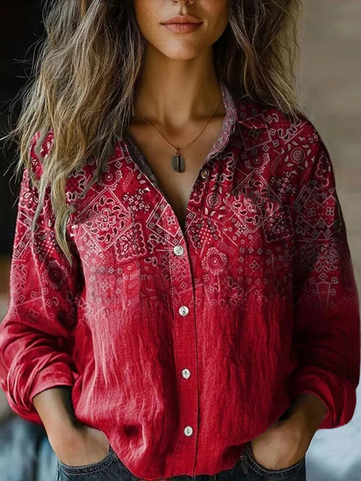 Serena | Blusa floreale con tasche