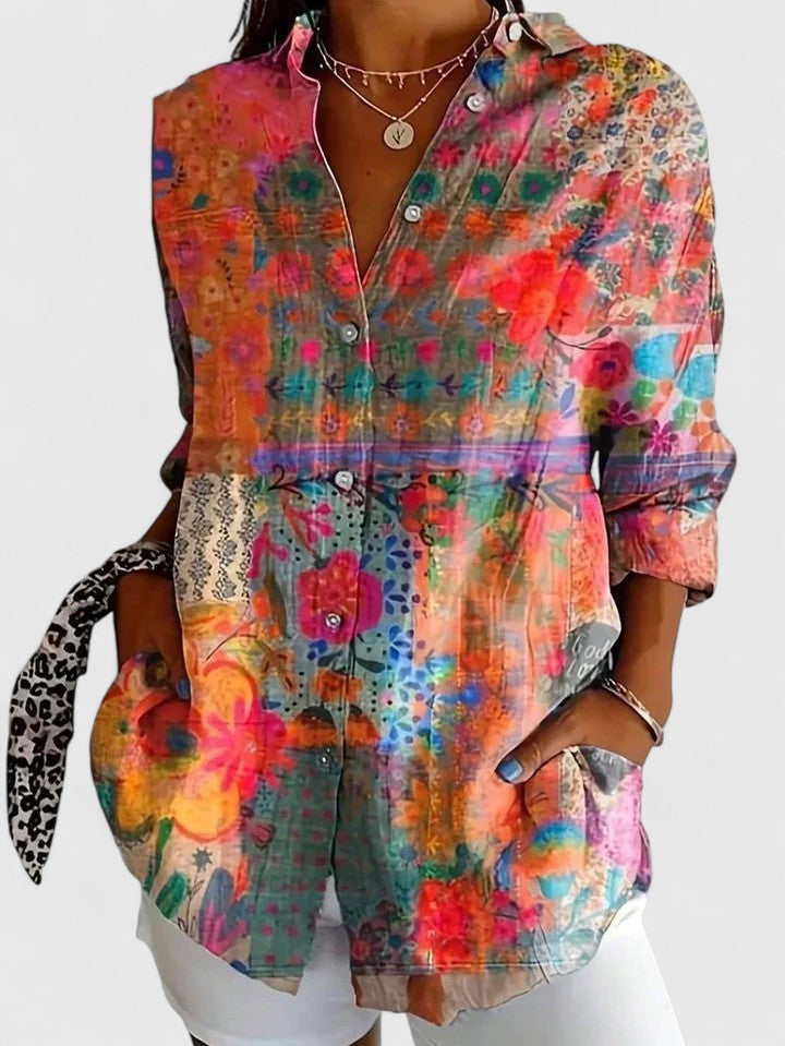 Vivienne | Blusa floreale statement