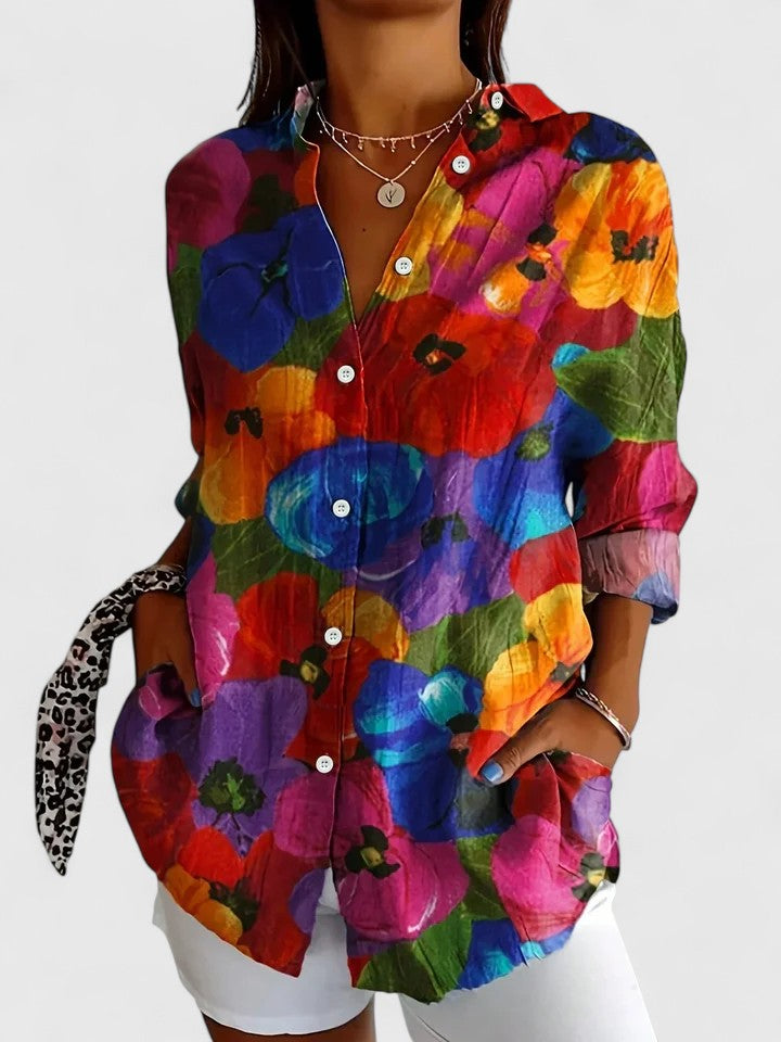 Vivienne | Blusa floreale statement