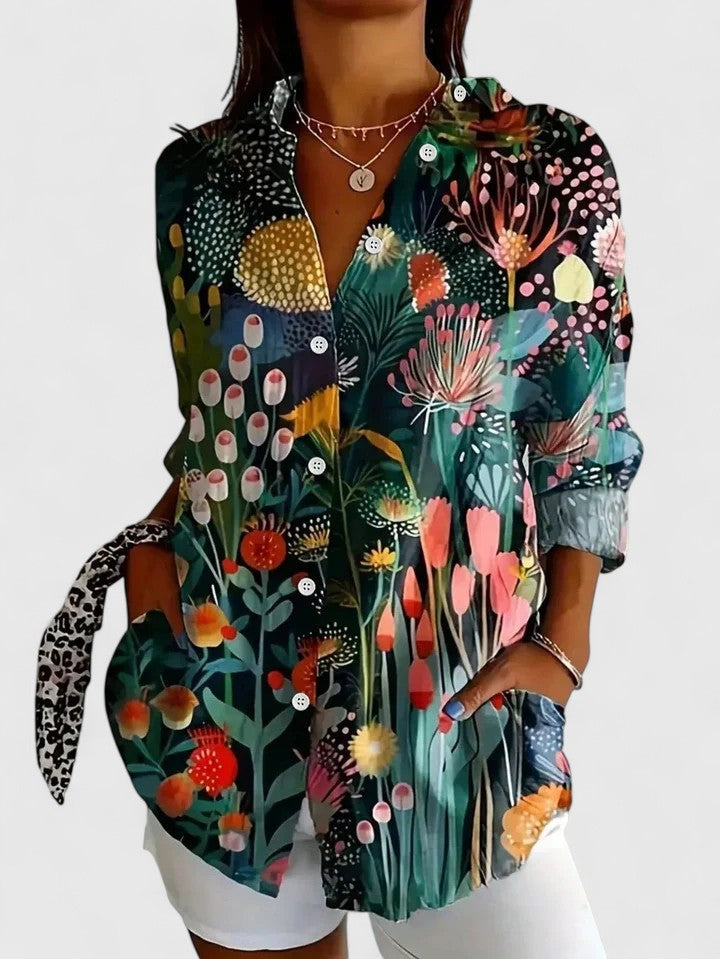 Vivienne | Blusa floreale statement