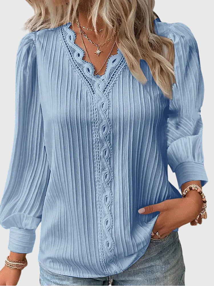 Noelle | Blusa con dettaglio in pizzo