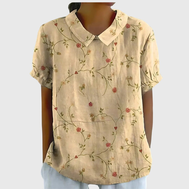 Celeste | Blusa floreale quotidiana