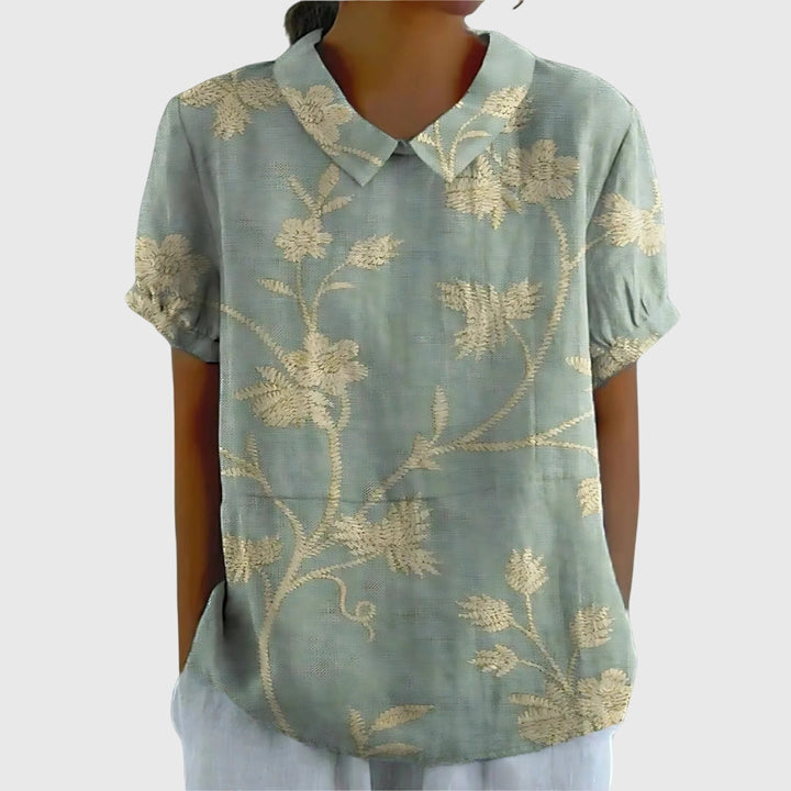 Celeste | Blusa floreale quotidiana