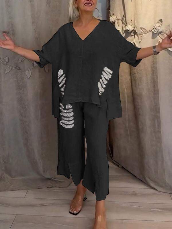 Calista | Set costiero relaxed con scollo a V