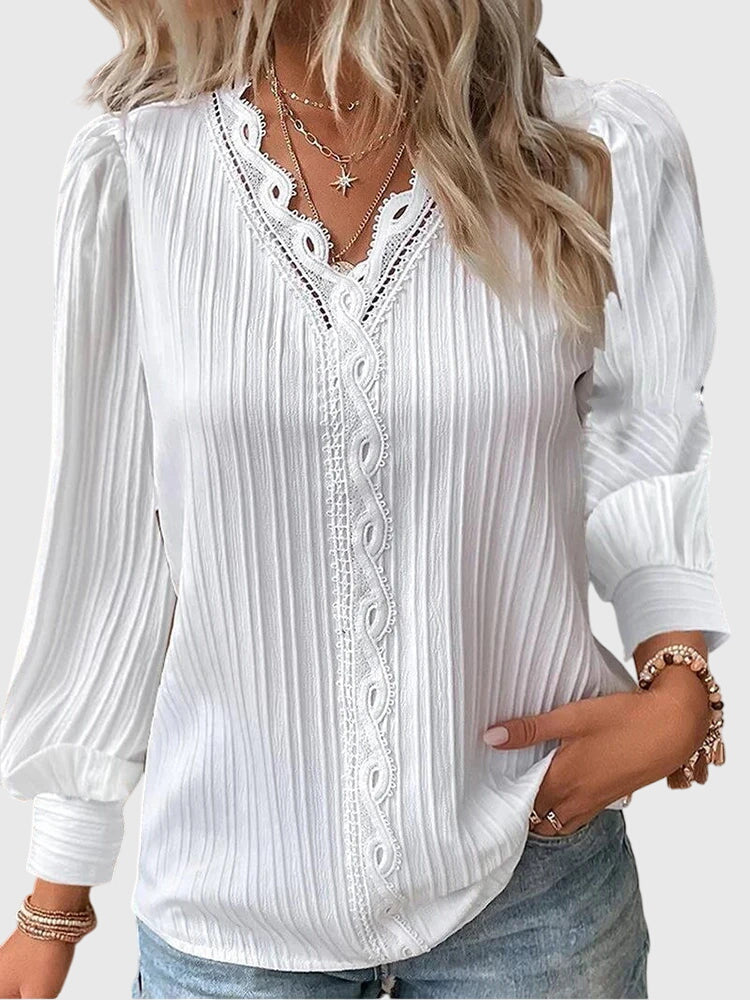 Noelle | Blusa con dettaglio in pizzo