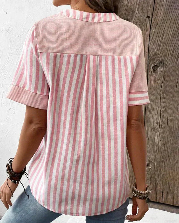 Camille | Blusa a righe con bottoni