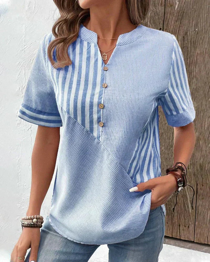 Camille | Blusa a righe con bottoni