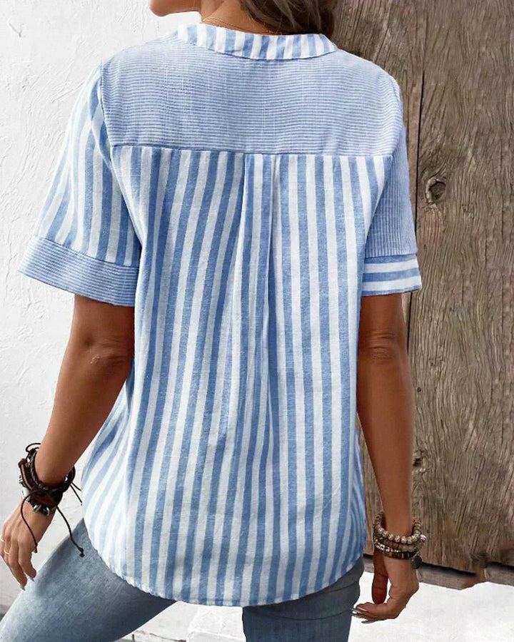 Camille | Blusa a righe con bottoni
