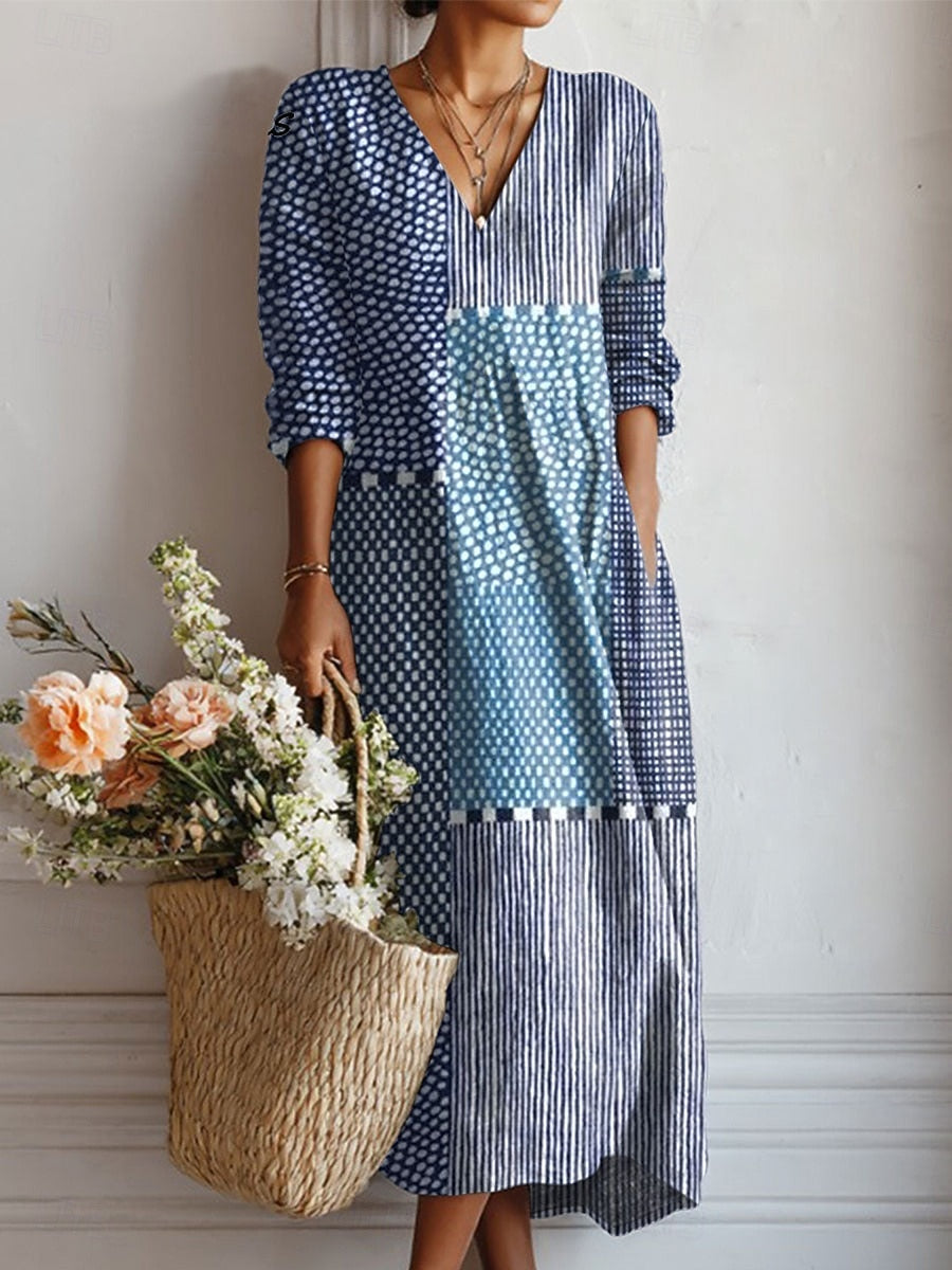Margot | Abito midi patchwork