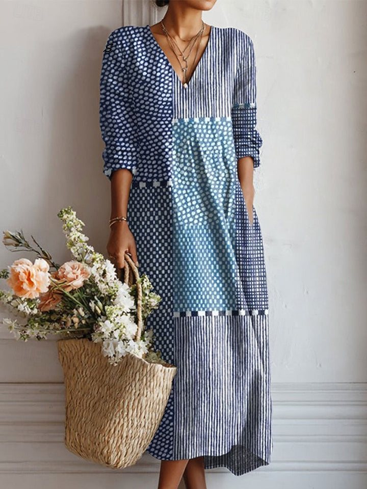 Margot | Abito midi patchwork